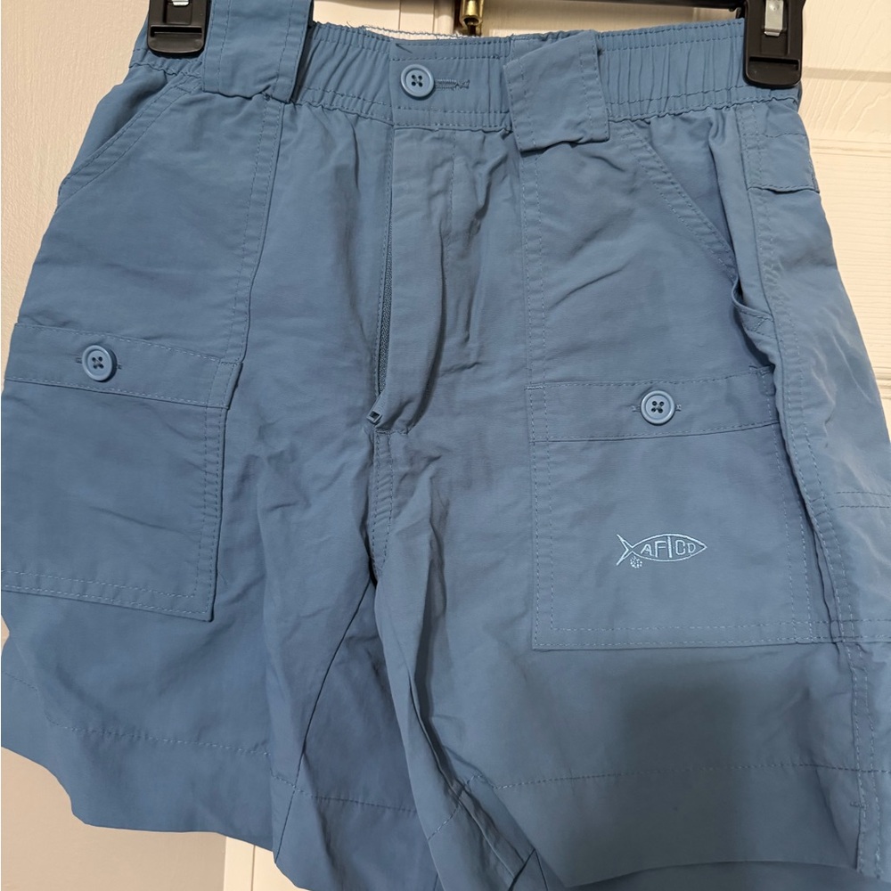 AFTCO boys Light Blue Cargo Shorts